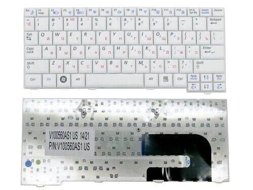 Клавіатура для ноутбука Samsung NC10, ND10, N110, N128, N130, N140 (RU White). Оригінальна клавіатура. Російська від компанії Інтернет-магазин aventure - фото 1