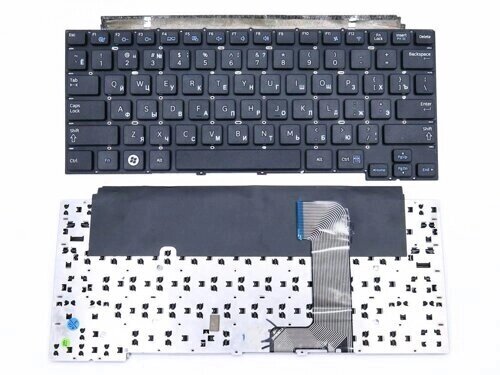 Клавіатура для ноутбука Samsung NP300U1, NP305U1 (RU Black, Без рамки). Оригінальна клавіатура. від компанії Інтернет-магазин aventure - фото 1
