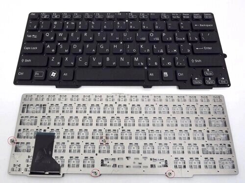 Клавіатура для ноутбука Sony SVE13, SVS13 (RU Black без рамки, під версію клавіатури з підсвічуванням). Оригінальна від компанії Інтернет-магазин aventure - фото 1