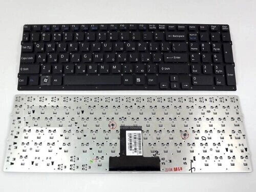 Клавіатура для ноутбука Sony VPC-EB Series (RU Black без Рамки). Оригінальна клавіатура. Російська розкладка. від компанії Інтернет-магазин aventure - фото 1
