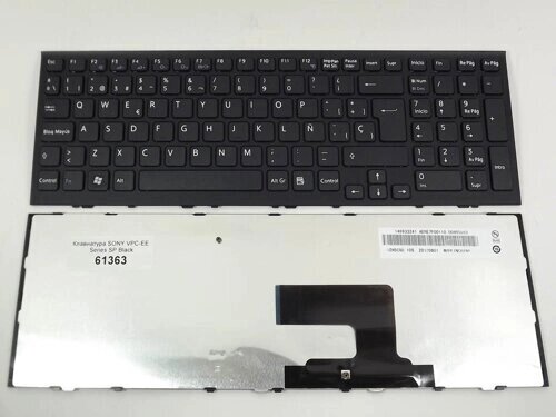 Клавіатура для ноутбука Sony VPC-EE Series (SP Black). Оригінальна клавіатура. Іспанська расскладка. від компанії Інтернет-магазин aventure - фото 1