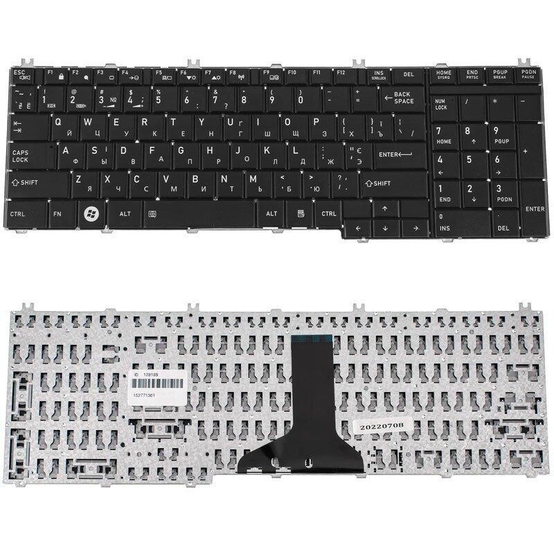 Клавіатура для ноутбука TOSHIBA (C650, C655, L650, L655, C660, L670, L675) ukr, black від компанії Інтернет-магазин aventure - фото 1