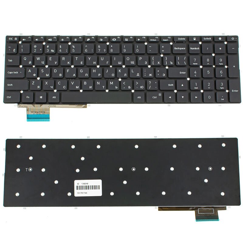 Клавіатура для ноутбука XIAOMI (Xiaomi: 15.6" TM1802, TM1709) rus, black, без фрейму (ОРИГИНАЛ) від компанії Інтернет-магазин aventure - фото 1