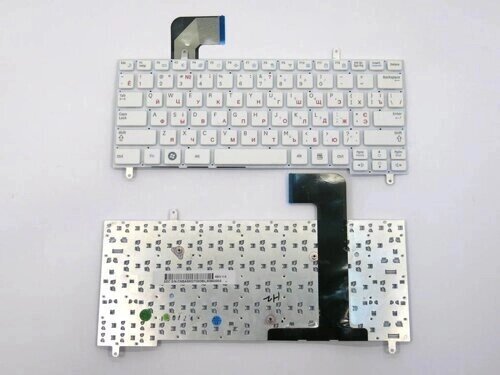 Клавіатура для Samsung N210, N220, N230 (RU White, Без рамки) від компанії Інтернет-магазин aventure - фото 1