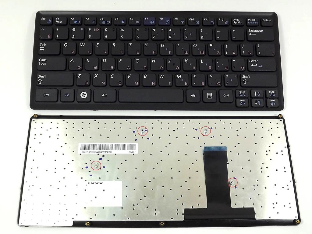 Клавіатура для Samsung X360 (RU Black Чорна рамка). (CNBA5902293CB). Оригінал. від компанії Інтернет-магазин aventure - фото 1