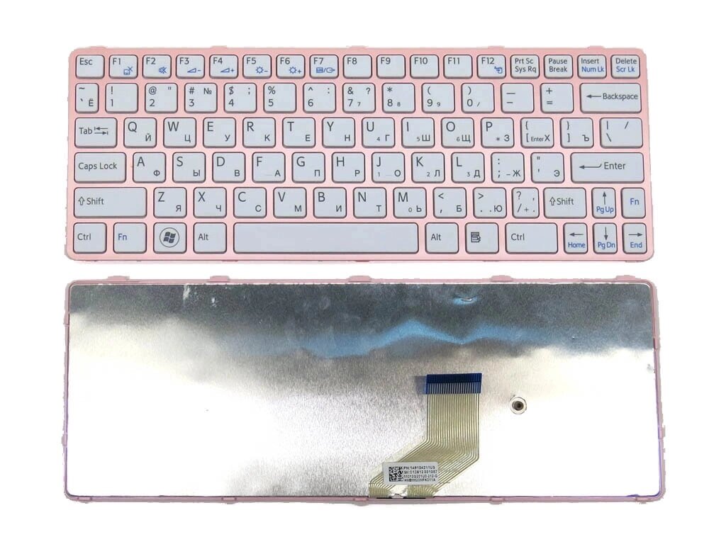 Клавіатура для SONY SVE11 (RU Pink з рамкою). Оригінал. від компанії Інтернет-магазин aventure - фото 1