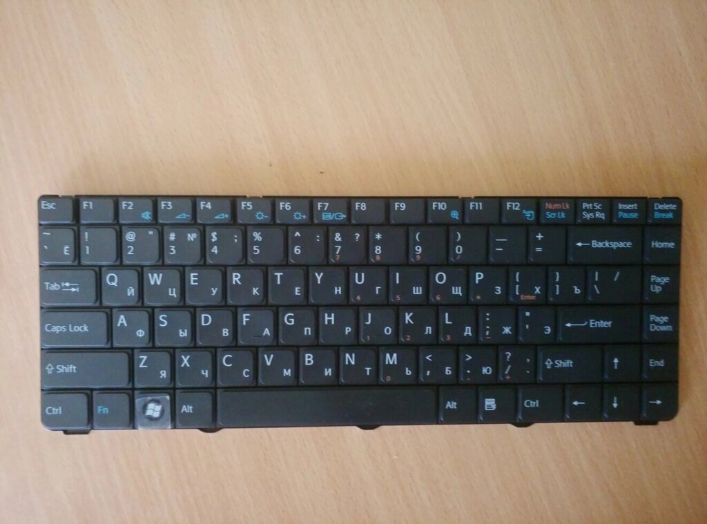 Клавіатура для SONY (VGN-NR, VGN-NS series) rus, black, rev 2 (шлейф загнутий) від компанії Інтернет-магазин aventure - фото 1