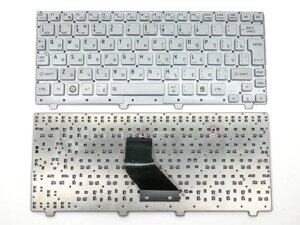 Клавіатура для Toshiba Satellite NB200, NB205, NB250, NB255, NB305 (RU Silver без рамки).