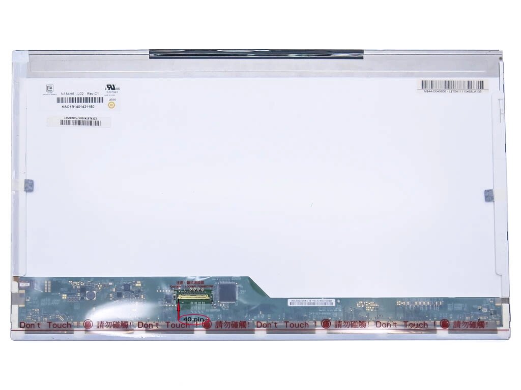 Матриця 18.4 "Normal (1920 * 1080, 40pin зліва) Innolux N184H6-L02 Глянцева. Для ноутбука Acer 8935, 8943, ASUS NX90 від компанії Інтернет-магазин aventure - фото 1