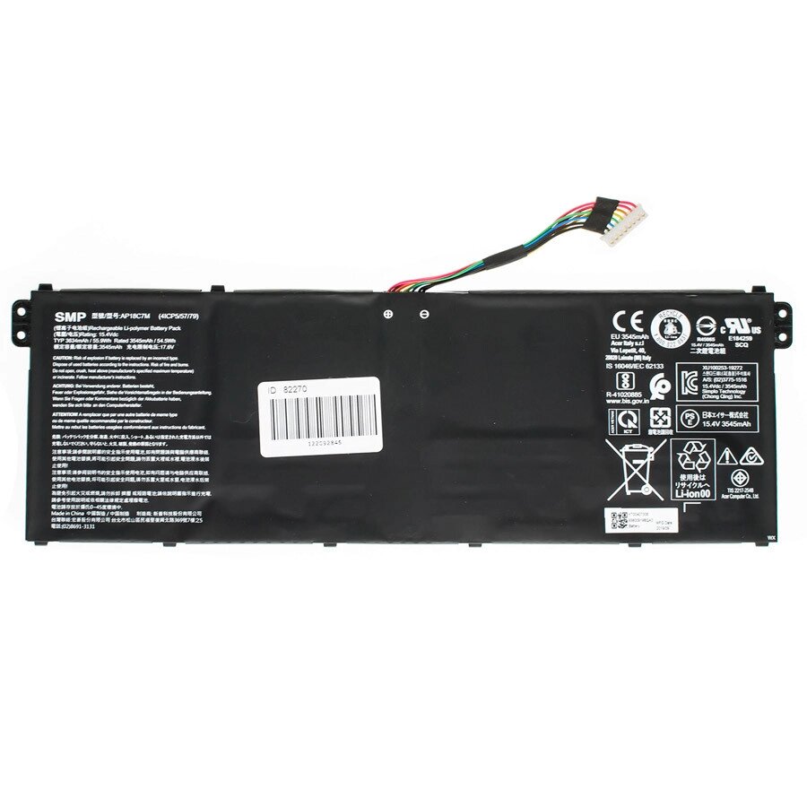 Оригінальна батарея для ноутбука ACER AP18C7M/15.4V (Swift 5 SF514-54T, SF514-54GT) 15.4V 55.9Wh Black від компанії Інтернет-магазин aventure - фото 1