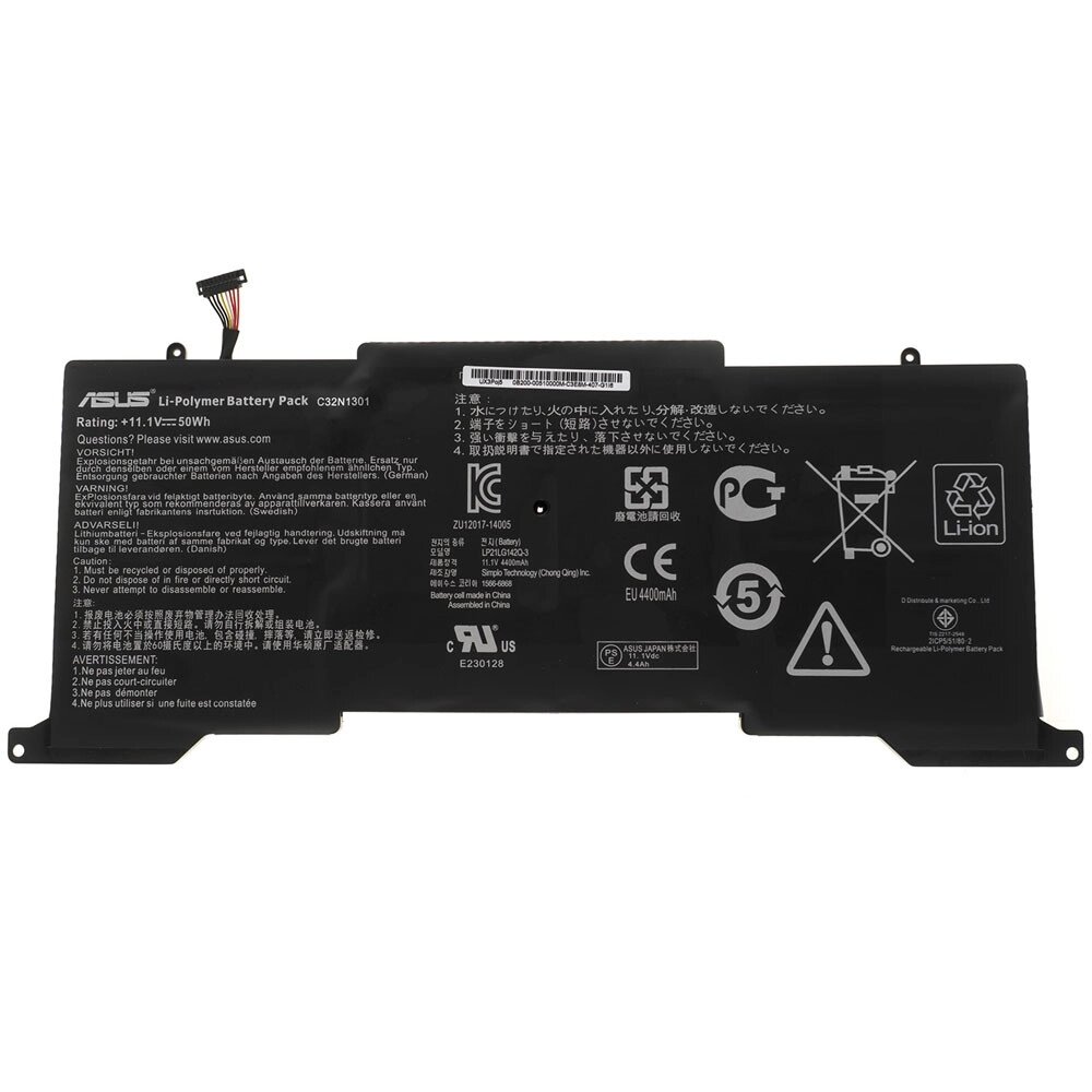 Оригінальна батарея для ноутбука ASUS C32N1301 (ZenBook UX31LA) 11.1V 4400mAh 50Wh Black (0B200-00510000) від компанії Інтернет-магазин aventure - фото 1