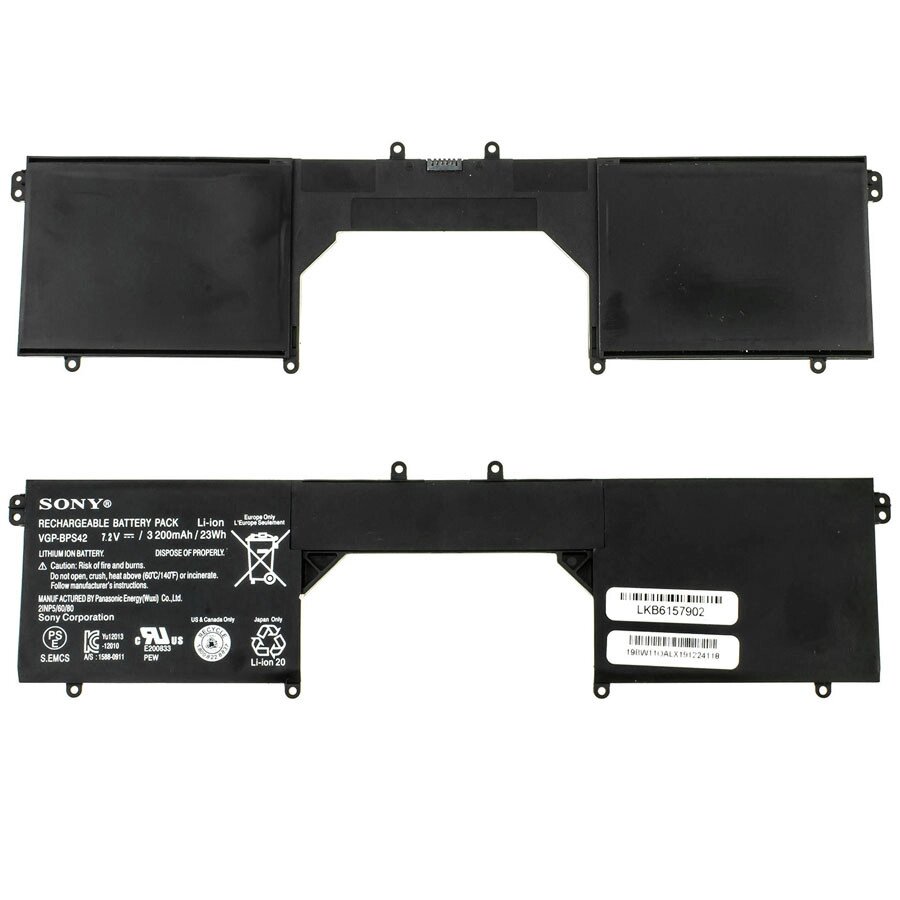 Оригінальна батарея для ноутбука Sony BPS42 (VGP-BPS42, Sony Vaio SVF11 series) 7.2V 3200mAh 23Wh Black від компанії Інтернет-магазин aventure - фото 1