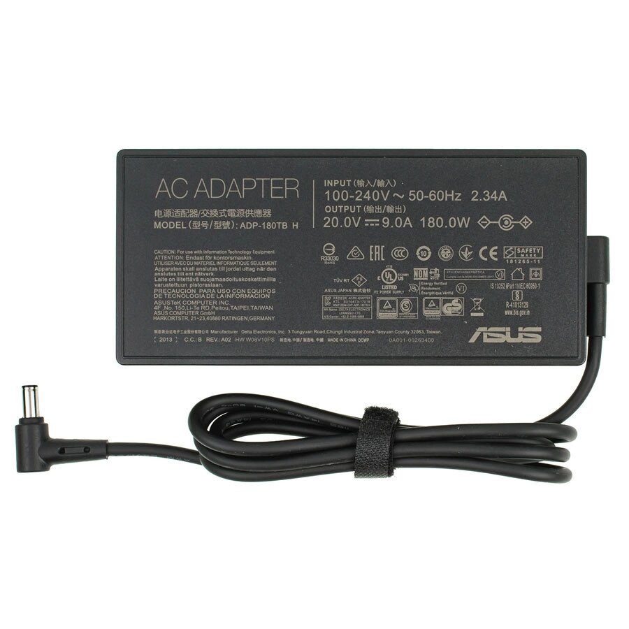 Оригінальний блок живлення для ноутбука ASUS 20V, 9A, 180W, 6.0*3.7мм-PIN, black від компанії Інтернет-магазин aventure - фото 1