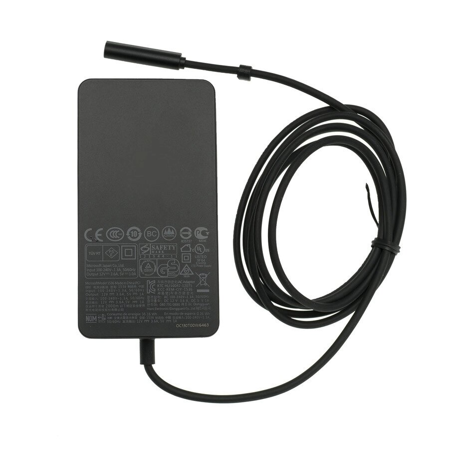 Оригінальний блок живлення для планшета MICROSOFT 12V, 3.6A, 45W, 5pin, Black (Surface Pro, Pro 2 RT) (мережевий кабель  від компанії Інтернет-магазин aventure - фото 1