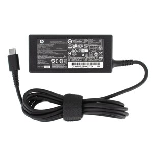 Блок живлення для ноутбука HP USB-C 45W (15V/3A, 12V/3A, 5V/2A), USB3.1/Type-C/USB-C, black (без кабелю!)