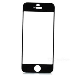 Скло екрану для iPhone 5/ iPhone 5S/ iPhone 5C чорне *