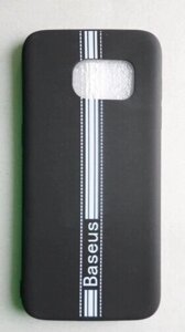 Чохол-бампер силіконовий Baseus LOGO Samsung S7 edge чорний