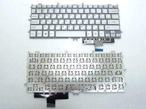 Клавіатура для SONY Pro 11, SVP11, SVP112, SVP112A, SVP1121, SVP1121A (RU Silver без рамки. Горизонтальний Enter).