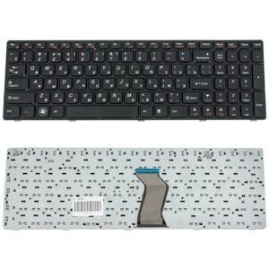 Клавіатура для ноутбука LENOVO (G570, G575, G770, G780, Z560, Z565) rus, black, black frame