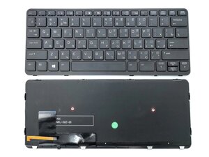 Клавіатура для HP EliteBook 820 G1, 820 G2, 720 G1, 720 G2, 725 G1 (RU Black з рамкою та підсвічуванням)