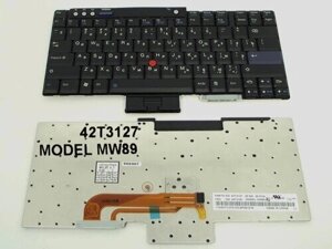 Клавіатура для ноутбука Lenovo ThinkPad T60, T61, T500, T400, R500, R400, R60, R61, Z60, Z61 42T3127 MW89 (RU BLACK).