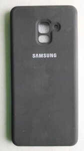 Чохол-бампер Silicone Case Samsung A730 / A8 + 2018 чорний