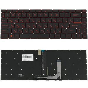 Клавіатура для ноутбука MSI (GS65) rus, black, без фрейма, підсвічування клавіш (оригінал) (RED) в Полтавській області от компании Интернет-магазин aventure