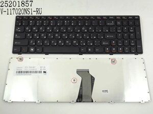 Клавіатура для Lenovo IdeaPad Z580, G580, G585, Z580A, Z585 (RU Black, Чорна рамка). Оригінал.
