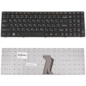 Клавіатура для ноутбука LENOVO (G580, G585, N580, N585, Z580, Z585) ukr, black, black frame