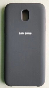Чохол-бампер Silicone Case Samsung J530 темно-сірий