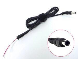 DC кабель (5.5 * 3.0 + Pin) для Samsung (40W - 120W). Від блоку живлення до ноутбука. З феритовим фільтром та застібкою.