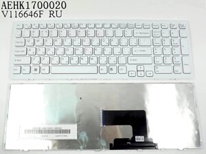 Клавіатура для SONY VPC-EH Series (RU White з рамкою). Оригінал. в Полтавській області от компании Интернет-магазин aventure