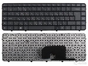Клавіатура для HP (Pavilion: dv6-3000, dv6-4000 series) rus, black, з фреймом
