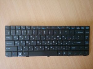 Клавіатура для SONY (VGN-NR, VGN-NS series) rus, black, rev 2 (шлейф загнутий)