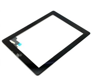 Сенсор (тачскрін) для iPad 2 (A1395/ A1396/ A1397) чорний (повний комплект)