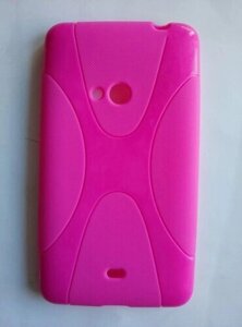 Чохол-бампер Nokia Lumia 625 рожевий