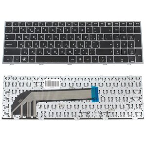 Клавіатура для ноутбука HP (ProBook: 4540s, 4545s) rus, black, silver frame