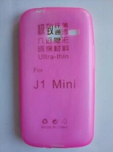 Чохол-бампер силіконовий Samsung J1 mini / J105 рожевий