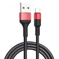 USB кабель Hoco X26 Xpress Charging Type-C (1000mm) червоно - чорний