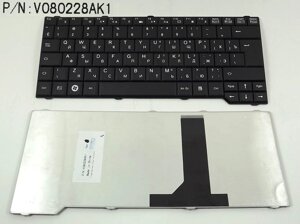 Клавіатура для Fujitsu Amilo PA3515, V6515, PA3553, P5710, Pi3650, Li3710; ES: D9510, V6505, V6545, X9510 (RU Black).