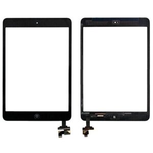 Сенсор (тачскрін) для iPad mini/ для iPad mini 2 Retina (A1453/ A1454/ A1455) чорний (повний комплект)