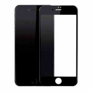 Скло екрану для iPhone 8/ SE 2020 чорне + ОСА плівка та рамка