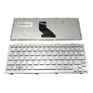 Клавіатура для Toshiba Satellite NB200, NB205, NB250, NB255, NB305 (RU Silver c рамкою).