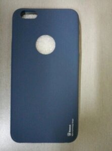 Чохол-бампер силіконовий Baseus матовий для iPhone 6 plus синій