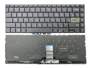 Клавіатура для Asus VivoBook S14 S433, S433EA, S433EQ, S433FA, S433FL, S433JQ, X421 (RU Black з підсвіткою) Оригінал в Полтавській області от компании Интернет-магазин aventure