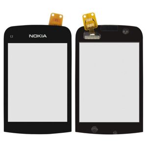 Сенсор (тачскрін) Nokia C2-03 / C2-02 / C2-06 чорний