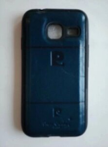 Чохол-бампер Pierr Cardin Samsung J1 mini / J105 (синій, коричневий)