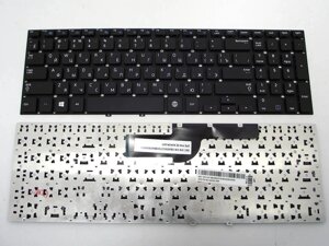 Клавіатура для Samsung NP350V5C, NP355V5C, NP355E5C Series 15.6 ": (RU Black, Без рамки). Оригінал.