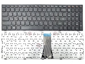 Клавіатура для LENOVO IdeaPad G50, G50-30, G50-45, G50-70, G70-70, G70-80, Z50-70, Z50-75, Z70-80 Flex 2-15 (RU Black)