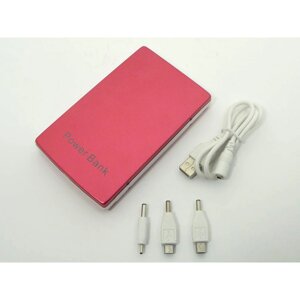 Універсальний мобільний акумулятор (PowerBank) PB049 Червоний. Ємність: 11000mAh Вихідна напруга 5В, 2а. 2 USB -вихід.